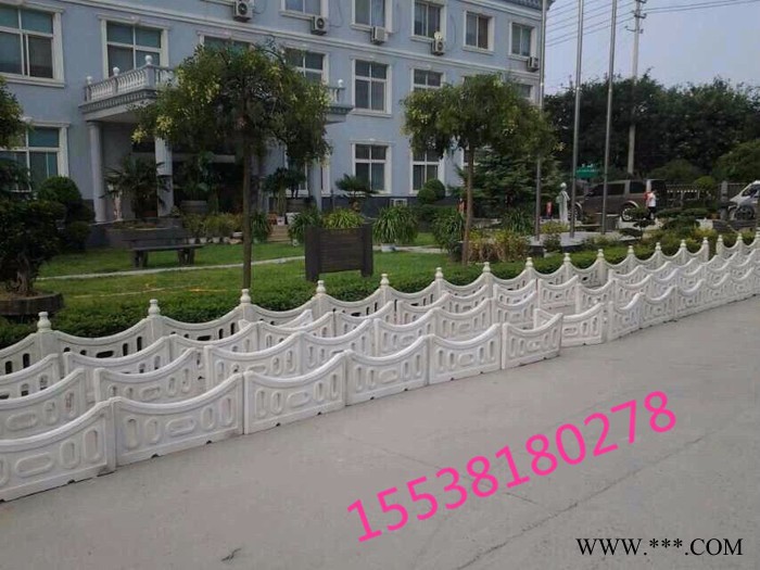水泥草坪护栏模具混凝土制品大理石草坪护栏模具，草坪围栏模具，园林绿化草坪模具及产品图5