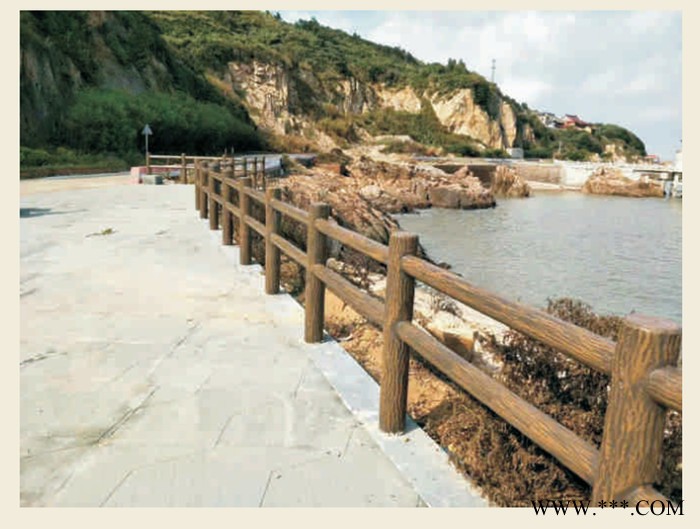 仿树皮模具 护栏模具 水泥护栏 河道护栏 景区护栏图6