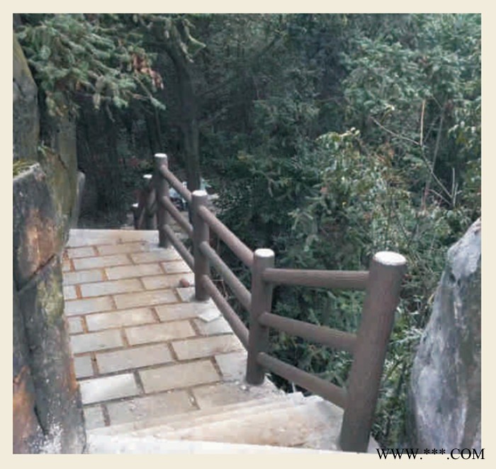 仿树皮模具 护栏模具 水泥护栏 河道护栏 景区护栏图5