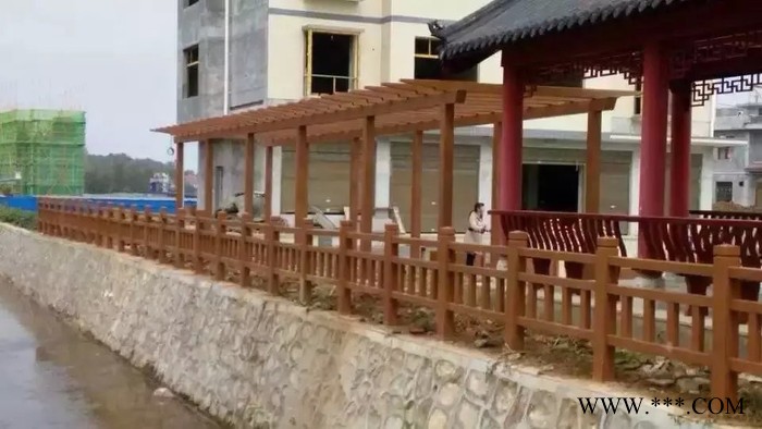 天艺模具001  梯形仿木河堤护栏   水泥产品图7