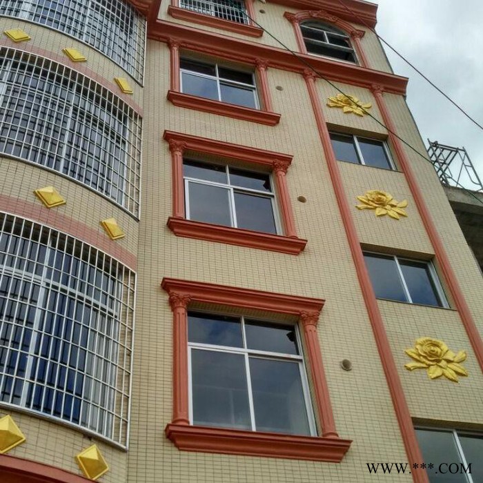 GRC欧式水泥构件罗马柱ABS塑钢房屋两边宝石挂件现浇预制双用罗马柱模具图8