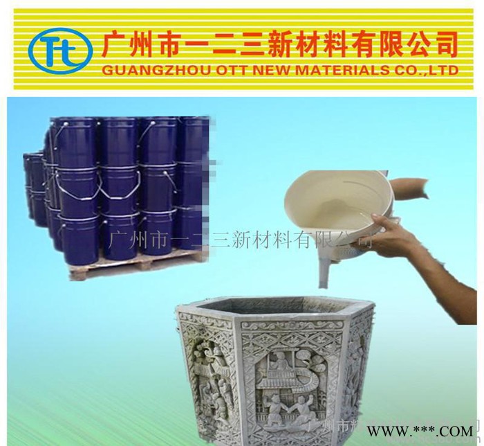 大型仿古文化石水泥制品罗马柱复制模具硅胶 翻模次数高 **图2