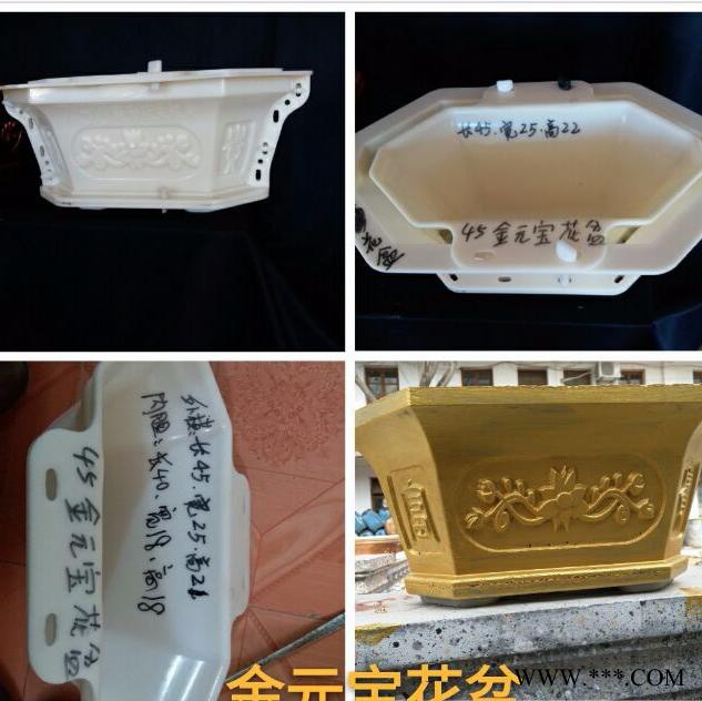 花盆模具水泥现浇菱形长方形盆景花盆模型花园装饰建筑罗马柱模具图4