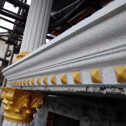 GRC欧式水泥构件罗马柱模具ABS塑钢屋檐线条窗钱两用宝石线模具裴饰 屋檐线条模具图3
