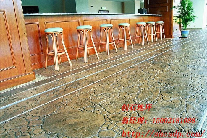 上海创石地坪印模混凝土 水泥压模 压花路面 彩色压印地坪 混凝土压模 压花水泥 混凝土模具 地坪模具 脱模粉 保护剂图4