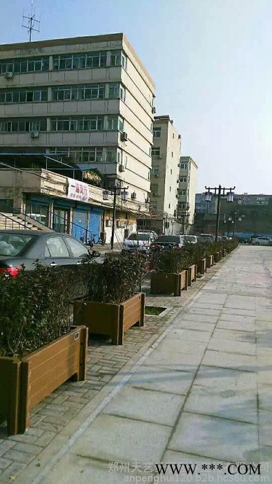 供应 水泥景观花箱仿木花池子 仿木花箱90*90*70市政道路花箱合金塑料模具以及水泥产品图6