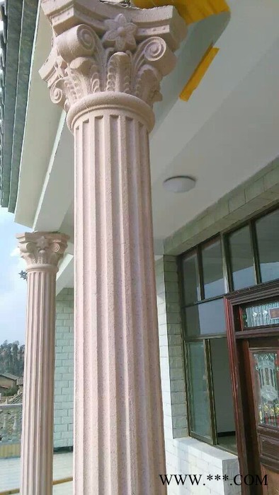 **欧式构件塑钢50圆罗马柱模具，现浇门头柱水泥模具.塑料欧式罗马柱模具批发图4