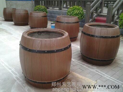 郑州天艺供应湖北仿木花桶  花桶模具  啤酒桶合金塑料模具以及水泥产品图3