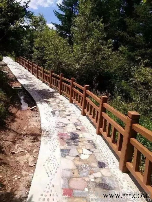 郑州天艺供应湖北仿木梯形护栏 仿木4杠护栏  仿木河道护栏  河堤护栏聚丙塑料模具以及水泥产品图6