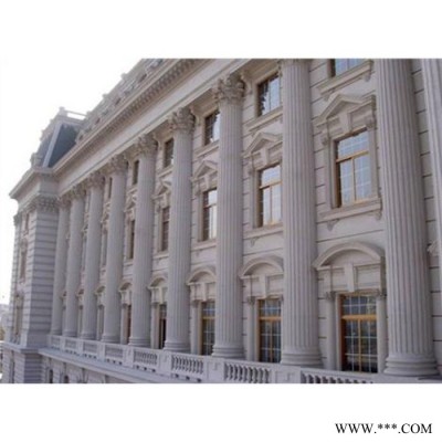 【晋豪欧式构件 】供应GRC欧式水泥柱构件 罗马柱模具  欧式水泥柱子 GRC罗马柱