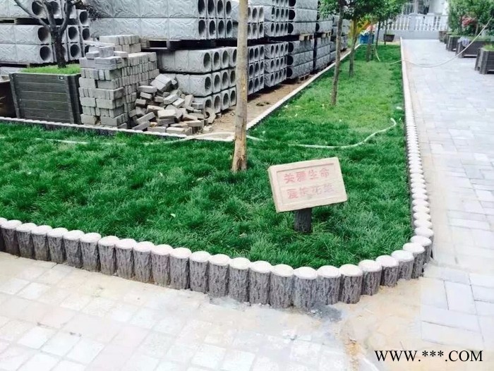 天艺仿木树桩石模具混凝土制品木桩水泥树桩模具，仿木树桩护栏，仿树皮木桩仿木桩连木桩模具及产品图3