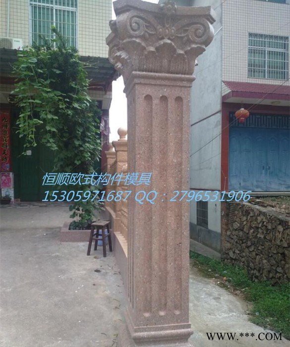 欧式水泥构件方形罗马柱模具直径350现浇罗马柱欧式建筑模具图2