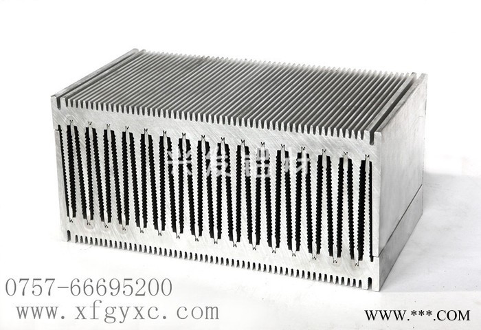 厂家直供兴发牌大型数控机床专用平板插片式散热器铝型材图7