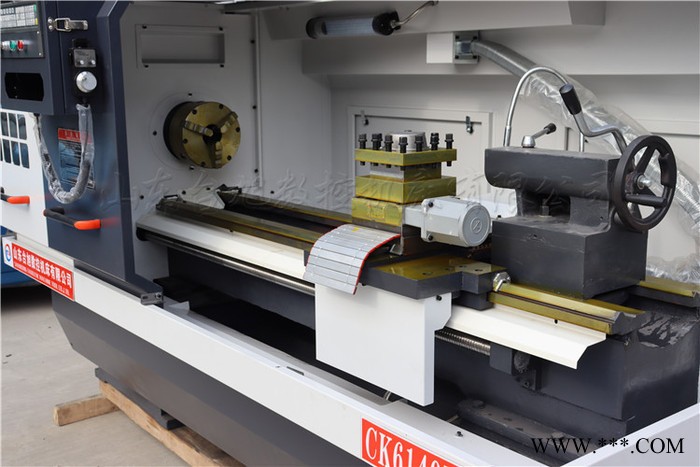华中台旭CK6140-1500数控车床厂家 CK6140经济型数控车床价格 手动两档卧式数控车床齿轮箱传动 主轴孔径52图4