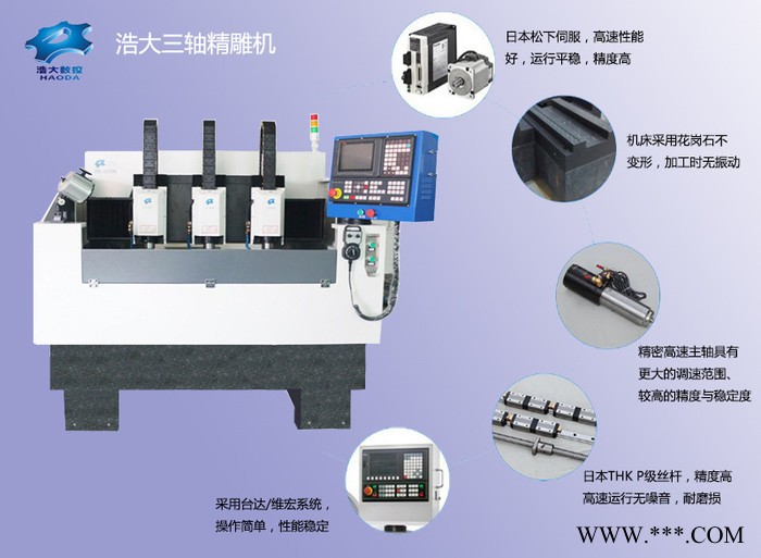 深圳数控机床加工陶瓷滤波器汽车配件精密模具治具四头精雕机