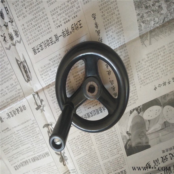 厂家**出售胶木三幅手轮  三臂手轮  铣床手轮  三根筋手轮  操作配件 背波纹手轮 胶木手轮图2