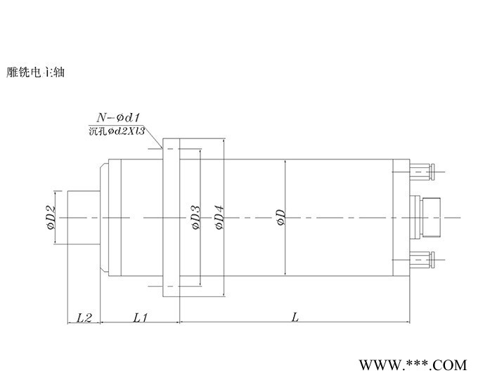 【福沃德】高精度雕铣电主轴 木工铣床主轴