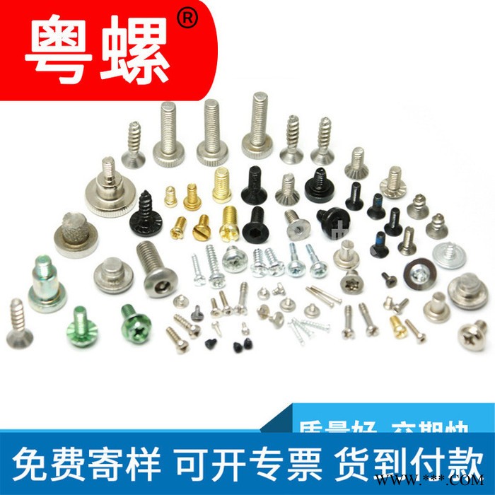 螺丝 粤螺非标螺母 铜柱 车床件不锈钢螺丝厂 肇庆件冲压件弹簧五金图4