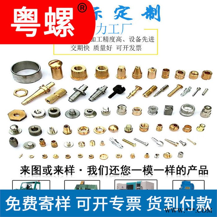 螺丝 粤螺非标螺母 铜柱 车床件不锈钢螺丝厂 肇庆件冲压件弹簧五金图5