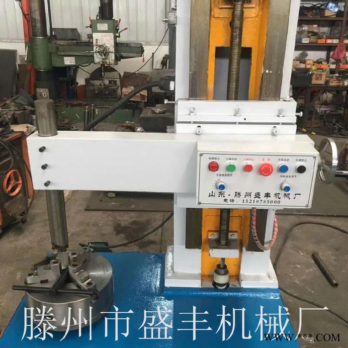 滕州盛丰横向自动走刀小立车，C5116单柱立式车床，C5116立车 ，加工直径1600MM立车图6