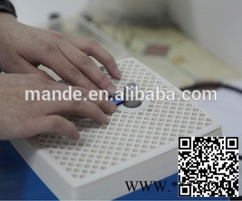 曼德MD902-EU金刚石工具 电动磨头不锈钢欧标插头220V蓝色 陶艺吧电动磨台自动上水研磨玻璃图3