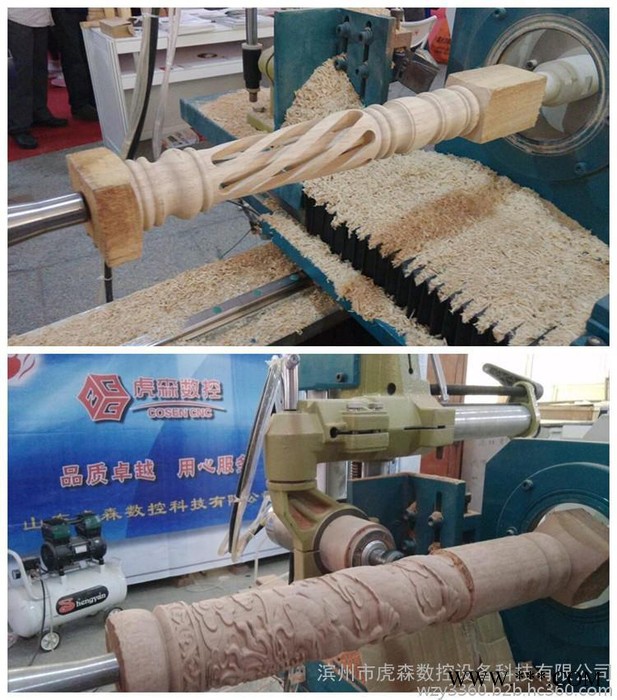 楼梯加工数控车床圆雕车床数控木工铣床卧式数控木工车床全自动电脑车床图8