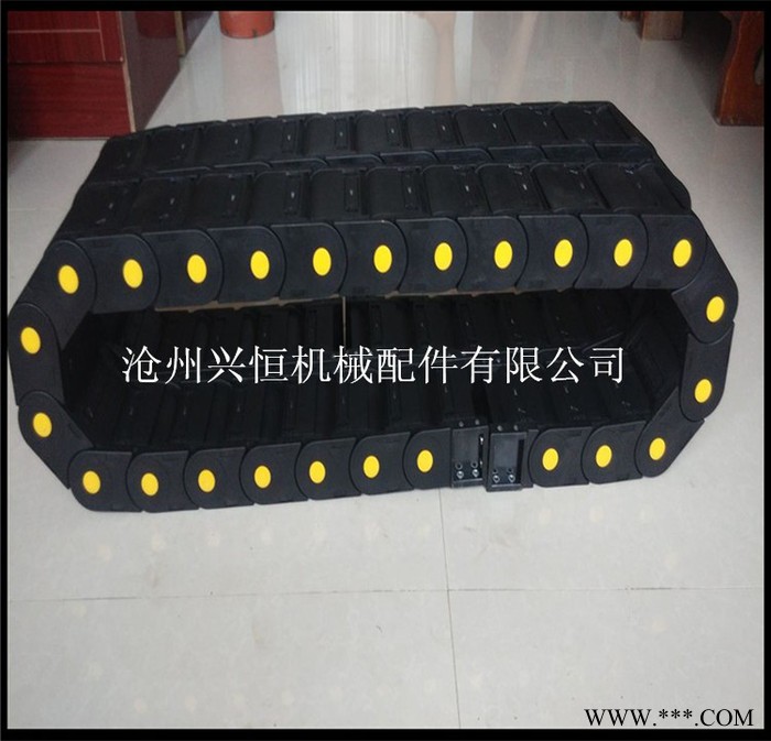 兴恒厂家可定制 全封闭护线钢制拖链 数控机床钢制拖链 机床工程钢铝坦克链图6