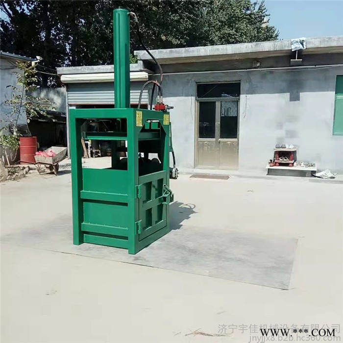 易拉罐垃圾自动压块机 10吨立式车床废料压块机 服装压包机图6