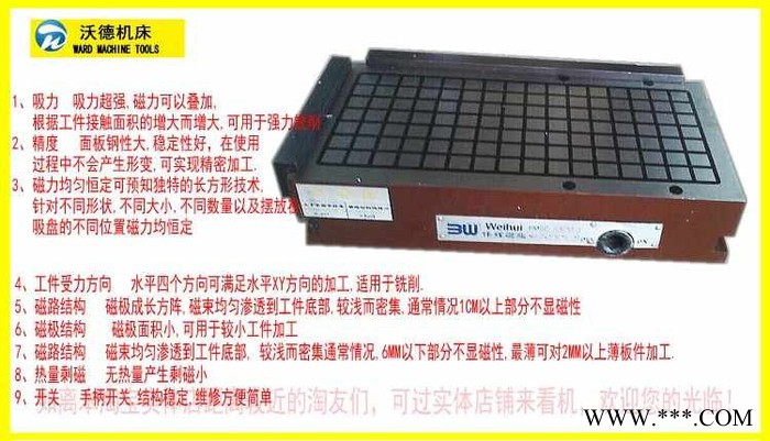 沃德机床数控机床CNC**永磁吸盘PMSC-2525图7