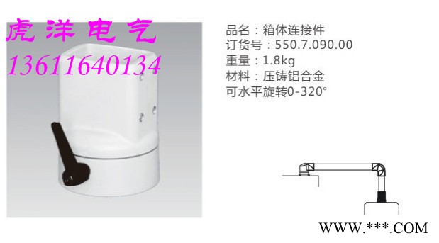 数控机床触摸屏悬臂箱，吊臂箱.55/75 中间连接件图2