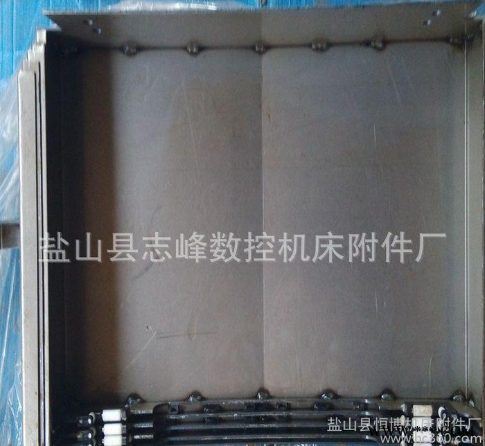 定做 数控机床导轨防护罩 钢板防护罩 伸缩式钢板防护罩图2