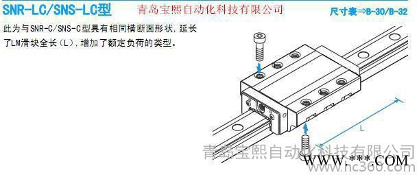 THK 直线导轨 SNR25C  SNR25LC  THK数控机床专用导轨图3