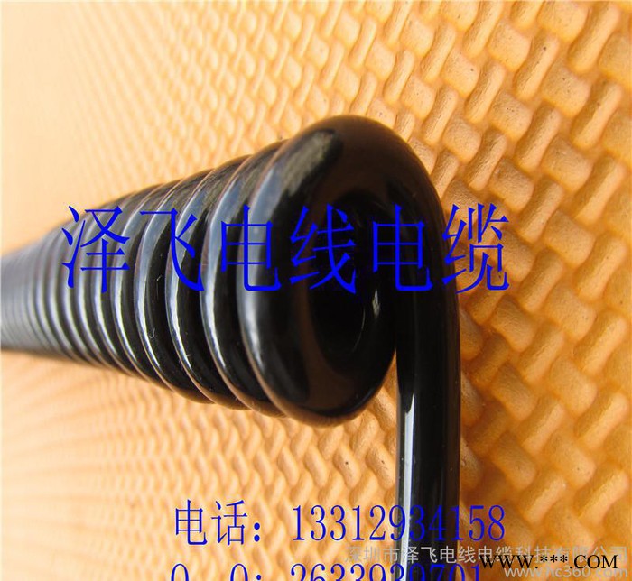 弹簧线3芯,弹簧线芯,数控机床PU弹簧线3芯1.5平方黑色亮面，5米长-图2