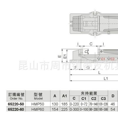 精展倍力内藏式增压虎钳GIN-HMP50铣床CNC机床增压虎