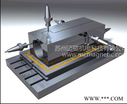 供应苏州铣床强力吸盘，强力CNC磁盘图3