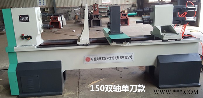 万方150双轴四刀型 数控木工车床万方木工机床厂家数控木工机械，楼梯加工用双轴四刀多功能数控木工车床图4