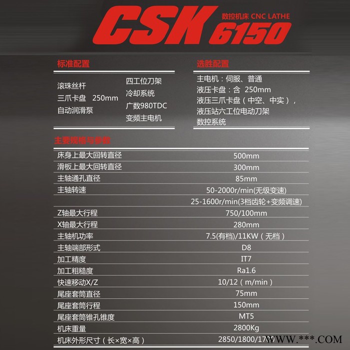 沈阳机床厂 直供 CSK6150数控车床图2