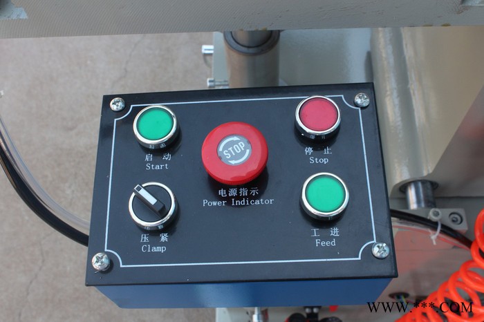 **门窗加工设备 断桥铝加工设备 中空玻璃加工设备 济南海金纳LXD03-200铝塑型材端面铣床图2