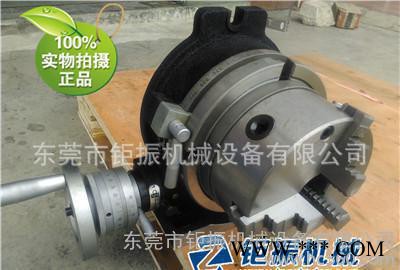 HV6立卧两用分度盘配卡盘，TSL150回转工作台,铣床分度头法兰卡盘图2