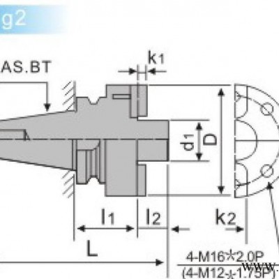 BT/FMB平面铣刀柄（直式柄）数控刀具数控铣床加工中心刀具
