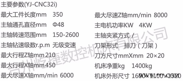 A-硬轨数控车床系列-YJ-CNC32i图3