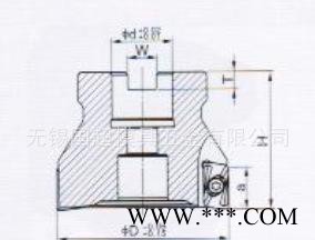 台湾进口数控刀具直角平面台肩铣刀盘数控铣床加工中心刀具图2
