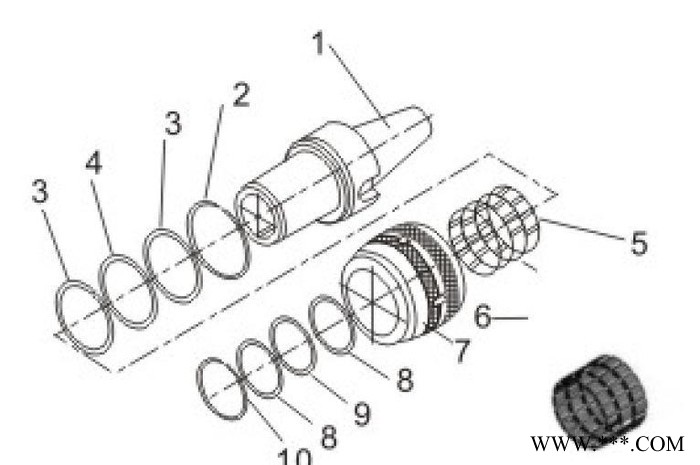 BT/MLC直筒式强力型刀柄数控刀具数控铣床加工中心刀具图2