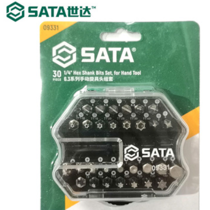 世达批头十字一字梅花套筒手动旋具头套装花键30件工具组套09331图2